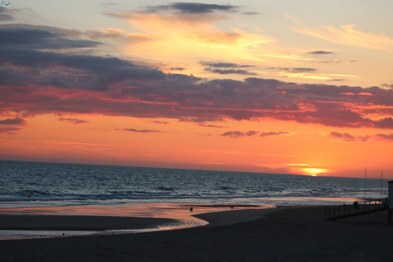 Atardecer playa Doñana