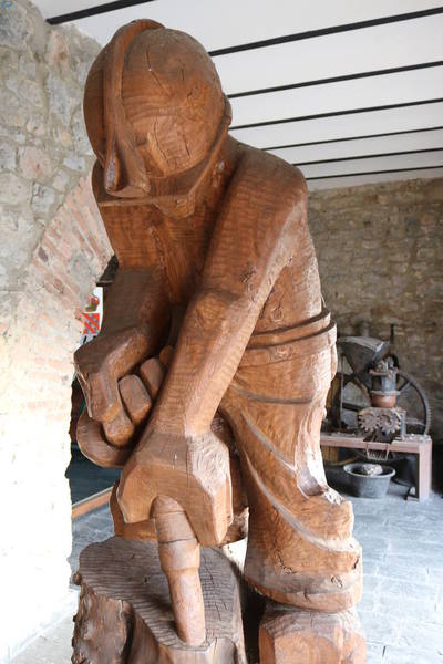 Escultura minero en Barruelo
