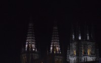 Luces sobre la catedral Navidades 2021
